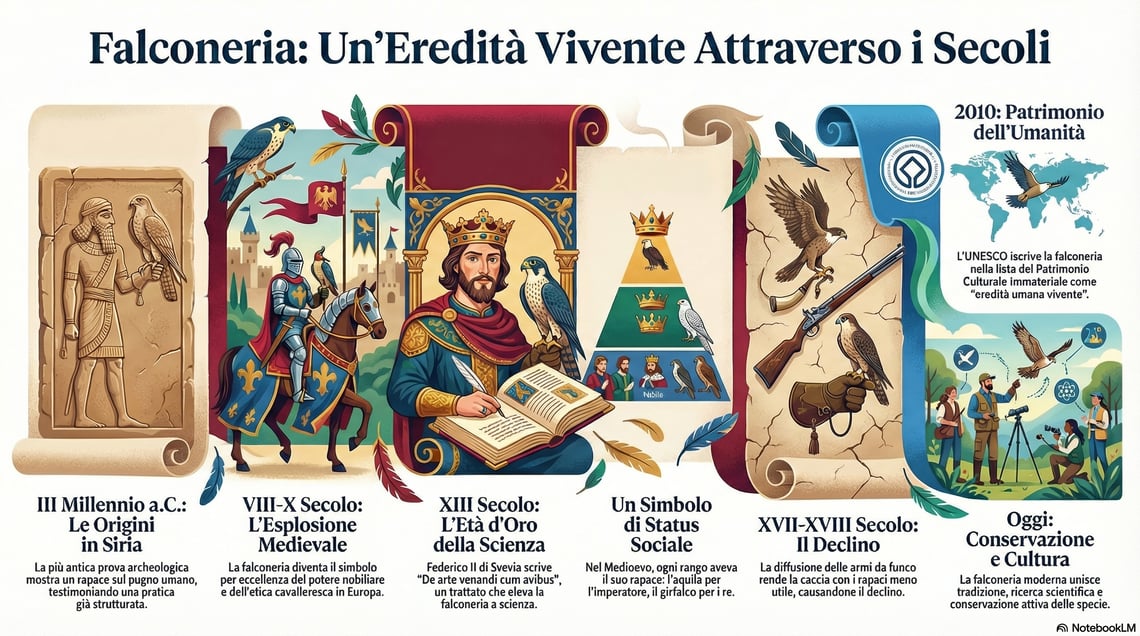 INFOGRAFICA STORIA DELLA FALCONERIA